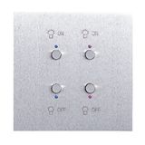 Art d'Arnould Epure universe TV-FM-SAT socket - brushed steel