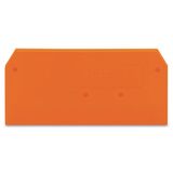 End and intermediate plate 2.5 mm thick orange