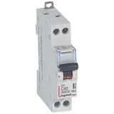 DX³6000 10kA high inlet and low outlet U+N screw circuit breaker 230V~ - 40A - curve C - 1 module