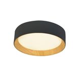 Lea LED Ceiling Flush Light 60W 3020Lm 3000ºK Black