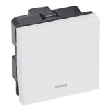 Arteor 2 Way 20AX Switch with Indicator 2 Module Square White