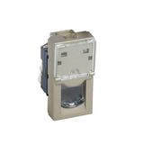 Arteor™ - RJ45 Category 6 UTP socket - 1 module - Champagne