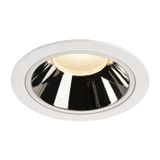 NUMINOS® DL XL, Indoor LED recessed ceiling light white/chrome 3000K 55°
