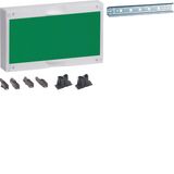 Assembly unit,universN,150x250mm,for DIN rail terminals, green