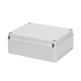 JUNCTION BOX WITH PLAIN SCREWED LID - IP56 - INTERNAL DIMENSIONS 190X140X70 - SMOOTH WALLS - GREY RAL 7035