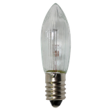 Incandescent Candle Bulb 3W E10 C6 8V Clear Patron