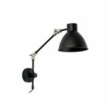 CELIA MATT BLACK WALL LAMP 1 X E14 20W