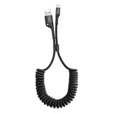 Cable Spring type USB A plug - IP Lightning plug 1.0m 2A black BASEUS