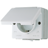 SCHUKO® socket with hinged lid 620W