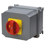 ROTARY CONTROL SWITCH - SURFACE MOUNTING - EMERGENCY VERSION - ATEX - ALLUMINIM BOX - RED KNOB - 3P 16A - IP65