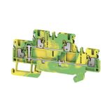 PE terminal, PUSH IN, 1.5 mm², Green/yellow