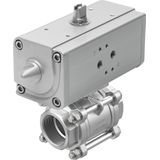 VZBA-11/2"-GG-63-T-22-F0507-V4V4T-PP60-R-90-C Ball valve actuator unit