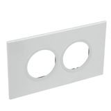 British standard plate Arteor round version 4 modules - soft alu