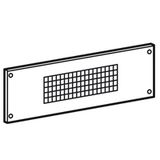 Ventilating faceplate XL³ 800/4000 - 24 modules - h 200 mm - screw mounting