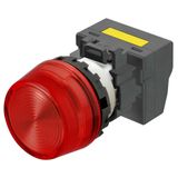 M22N Indicator, Plastic projected, Red, Red, 220/230/240 V AC, push-in A2265040E