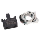 800F Integrated LED, Standard, White, 120 V AC/DC, Metal Latch