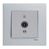 Novella-Trenda Silver TV Socket Transitive (8-12-dB)