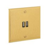 Art d'Arnould universe 3A dual USB socket memory - brushed gold