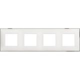 CLASSIA - COVER PLATE 2X4P WHITE CHROME