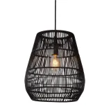 NERIDA Pendant light Outd.-Black-Ø35-1xE27-40W