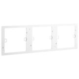 Mallia Senses - 3 gang plate kit support - Matt White