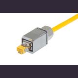 HPP V4 RJ45 10G plug Cat6 8p, metal