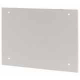 Section wide cover, closed, HxW=400x800mm, IP55, grey