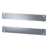 Rear cover plates, width=1050mm, galvanized, for establishing full met