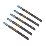 5x Jig Blade T Mixed Wood