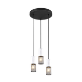 Tosh pendant 3xE27 black/antique white