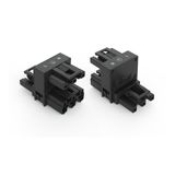 h-distribution connector 3-pole Cod. A black