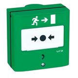 Manual control device for Emergency Exits DCMIS 1 contact - green