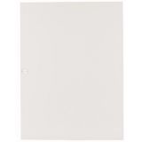 Flush mounted steel sheet door white, for 24MU per row, 5 rows