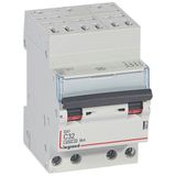 Circuit breaker DX³4500 6kA high inlet via automatic terminals low outlet screw terminals - four-pole 400V~ 32A curve C - 3 modules