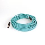 Connection Cable, EtherNet, 4 Conductor, M12 Male, RJ45 Male
