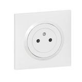 2P+E Surface dooxie one 16A power socket delivered with white square plate and claws