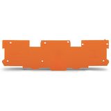 End and intermediate plate 1.1 mm thick orange