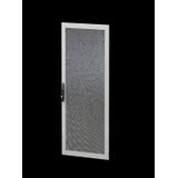 Sheet steel door, one-piece, vented for VX IT, 800x2000 mm, RAL 7035