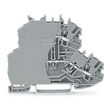 2000-2201/099-000 Double-deck terminal block; Through/through terminal block; with end plate