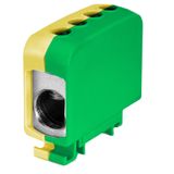 AL/CU universal rail-mounted terminal block ZGG1x95/2x35z-g yellow-green