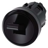 Toggle switch, 22 mm, round, plastic, black, 2 switch positions O-I, latching, Z=50-unit packaging