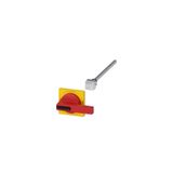 accessory for 3KD size 3 door-coupling rotary op. mech. complete op. mech., yellow/red  3KD9315-2