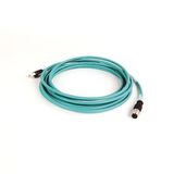 Allen-Bradley 1585D-M4UBJM-5 Ethernet Media, Micro D-Code, QD Style, Standard, Straight Male, 4 conductors (2-pair), Teal 26AWG Flex LSZH PUR, Foil and Braided Shield, 100BASE-TX, 100 Mbit/s, RJ45 Connector, Straight Male, standard, 5 Meters, Standard