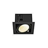 KADUX Recessed ceiling light single 3K DALI Touch 30ø black