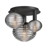 Modern Reels Ceiling lamp Black