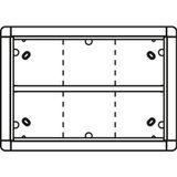 Surface-mounted frame 6 module places, white