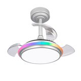 Antila Mini XS LED Ceiling Fan 40W 3500Lm CCT Dim RGB Grey