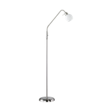 Freddy LED E14 floor lamp 1-pc brushed steel