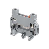 SCREW CLAMP TERMINAL BLOCK, M6/8.STA, 8MM SPACING, TEST DISCONNECT WITH SCREWDRIVER SLIDING LINK, GREY