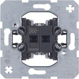 Series switch for hollow-wall mounting, module inserts